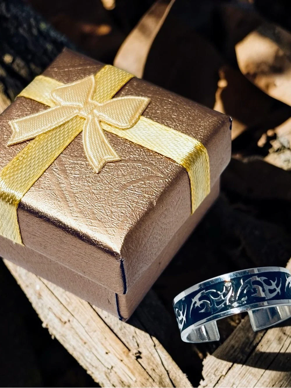 Men's Stainless Steel Tribal Engraved Band Ring